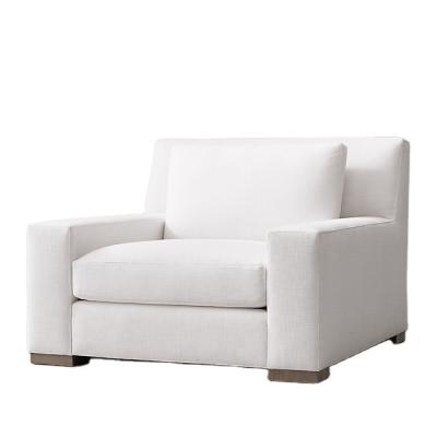 China Hot Sale Sectional Sofa Set Furniture Modern White Fabric 1+2+3 Living Room Sofa for sale