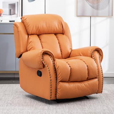 China Hot Sale Custom American Style Factory Modern Recliners Convertible Leather Extended Sofa Chair Love Seat Living Room Furniture for sale