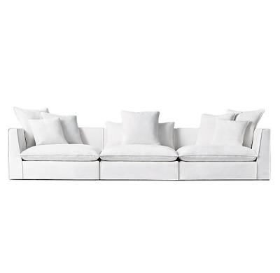 China Factory Comfortable Customizable American Style Modern Furniture Small Couch White Living Room for sale