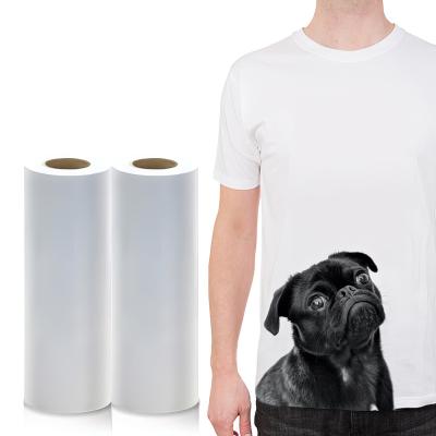 China Eco-Friendly Quality Inkjet Korea Eco PU Heat Transfer Printable Heat Transfer Vinyl For Apparel 50CM*50M for sale