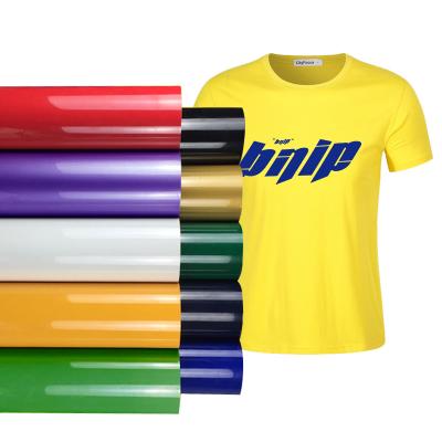 China htv cuttable flexible stretchable heat transfer film printing and cutting plotter materials heat transfer vinyl for apparel dtg logo for sale