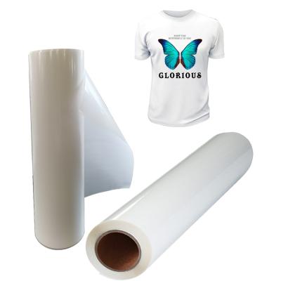 China High Quality Textile Vinyl DTF Heat Transfer Vinyl Leather Printable Apparel/T-shirts/Textile/Sheets PET DTF Transfer Film For T-shirts Hats for sale