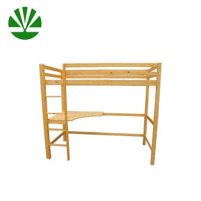 China (Size)WJZ-B90 Wholesale Solid Pine Wood Adjustable Sleeper High Bunk Bed With Desk for sale