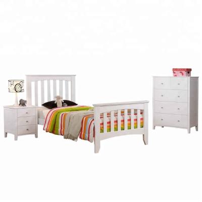 China W-B-5015 Furniture Modern Wooden Beds Solid Wood White Bedroom Furniture for sale