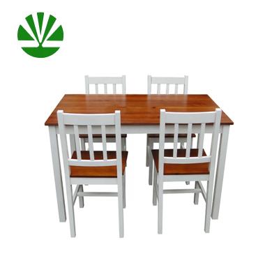 China Modern wood dining table chair set by dining room furniture solid wood dining table for sale