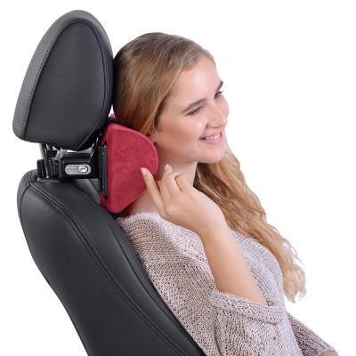 China New Car Head Support Retotable Neck Ergonomic Pillow Back Ergonomic Lumbar Support Pillow Four Way Adjustable Mechanical Headrest for sale