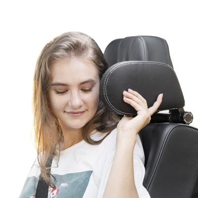 China 2021 Retotable 2021 High Resilience Memory Foam Car Side Headrest Pillow Car Seat Neck Child Adjustable Headrest Adult Headrest Neck Guard for sale