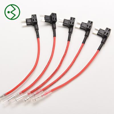 China PVC ATM APM Type Add A Circuit Fuse Tap Mini Blade Fuse Holder X 1 Plus 15 Amp Fuse for sale