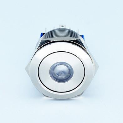 China Waterproof Metal Illuminated 1NO Push Button Switch with LED Momentary or Latching Manufacturer China. for sale