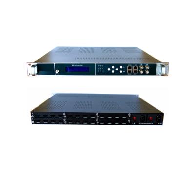 China Digital TV Head-end System 24 HD MI and Tuner Input Modulator 16 Carriers ISDBT DVBT Encoder Modulator for sale