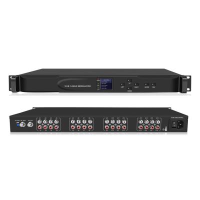 China 16 In 1 Analog Modulator 16 Video And Audio Signals Analog Agile RF Modulator DTV162X for sale