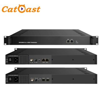 China DTV Broadcasting System 6 In 1 ISDB-TB Modulating 192IP To 3GE Ports RF Output Modulator HPS3306I for sale