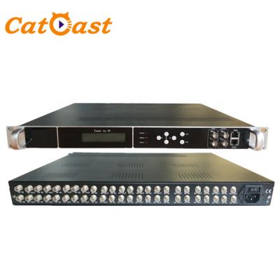 China Freestanding Satellite Receiver To Air IRD Headend DVB Digital Cable TV To IP Gateway 24 Tuner FTA Satellite Receiver IRD for sale