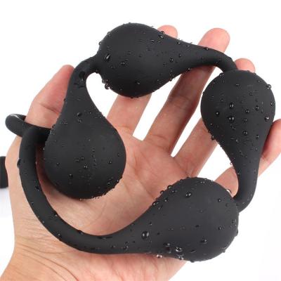 China Extra Long Anal Beads Drop Shape Silicone Extra Long Anal Beads Toys Various Sizes Increase Anal Plugs for sale