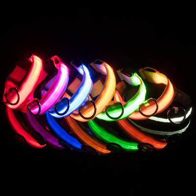 China Lights Harness Wholesale Dog Accessories Light Up Dog Harness Usb Rechargeable Led Dog Collar Pet Products Harnesses PETCollar 0001-C for sale