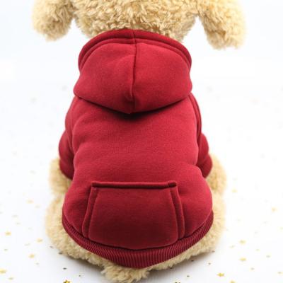 China Stocked Pet Products 7 Sizes Dog Clothes Blank Multi Color Dog Hoodie For XXS Small And Large Dog Accessories XXL Petcloth0004 for sale