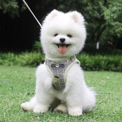 China Dog Cat Harness Vest Reflective Walking Lead Viable Leash For Puppy Clothes Polyester Mesh Pet Harness For Small Dog Petcloth0005 for sale