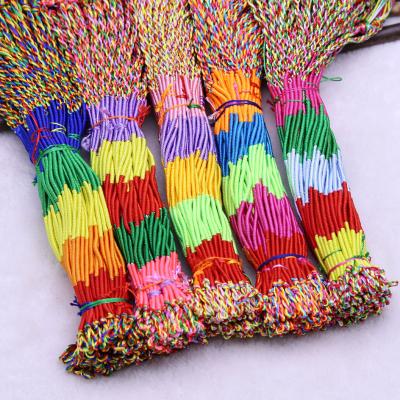 China Asian & 100pcs Indian Mix East Colors Braided Rope Bracelets Friendship Bracelets Woven Bracelet Foe USA Only for sale