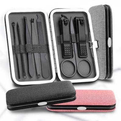 China Professional Personal Care Pedicure Set Nail Clippers Remover Cuticle Grooming Kit Manicure Set With Case for sale