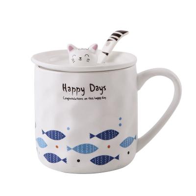 China Non-Inverted Mug Handle Sublimation Ceramic Mug Blank White Ceramic Mugs Art Coffee Ceramic Cups for sale