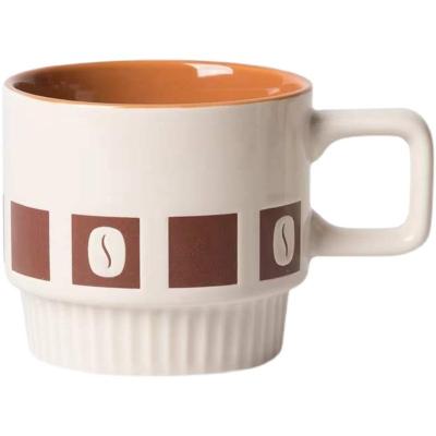 China Wholesale Non Inverted Matt Glazed Nordic Clay Round Porcelain Coffee Mug Eco Friendly Ceramic Mug for sale