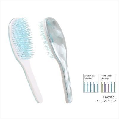 China Detangler Gem Tips Styling Hair Brush Massage Scalp To Prevent Hair Loss Brush Suitable For All Types Gem Tips Hair Comb for sale