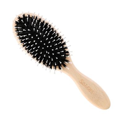 China Cushion Pad Hair Brush Oval Porcupine Bristle Adding Shine and Wooden Smooth on Hair FSC Durability for sale