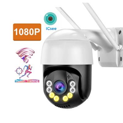 China Human Motion Tracking AI SMART PTZ IP Camera 1080P Security CCTV Surveillance Cam H.265+ Night Vision Colorful Wifi PTZ Camera Outdoor Home Network for sale