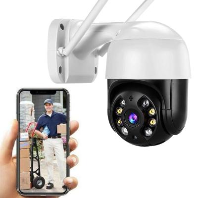 China Human Motion Tracking PTZ Camera 2MP Intelligent Double Light Humanoid Recognition Icsee P2P Alarm Wireless Outdoor Wifi Camera for sale