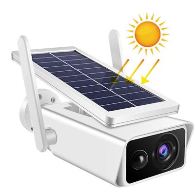 China Cheapest Home Com Camera Built-in Siren Solar Bullet Camera NIGHT VISION Wifi Solar Camera Surveillance Refletor Solar De Led for sale