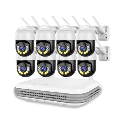 China New 8CH mini NVR 3MP PTZ Wifi camera PTZ kit PAN-TILT COLOR SET Outdoor 2/4/6/8CH NVR video surveillance system 5MP 4K Wifi night vision for sale