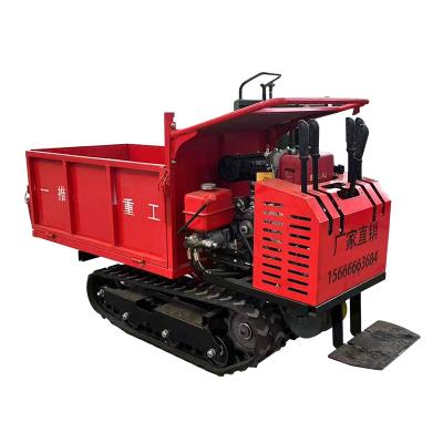 China Best Selling Quality Cost Effective Mini Crawler Rubber Track Dumpers Hand Held 0.8 Ton Qualities With Best Price High for sale