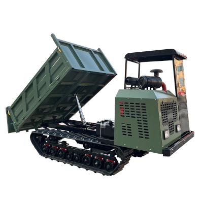 China Good Quality Cost Effective 5 Band Tracking Express Ton Mini Dumper Rubber Crawler Transport Transporter for sale