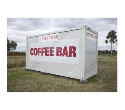 China Modern Outdoor Movable Prefab Mall Coffee Kiosk Design With Counter For Sale for sale