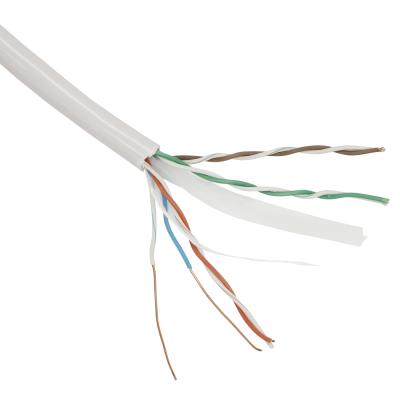 China CCA VCOM 305M 100M 4 Twist-pair Gigabit Lan Cable Supplier FTP UTP Cat6 CCA Copper 23AWG24AWG Conductor for sale