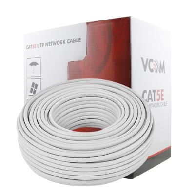 China CCA VCOM In Stock 305M 100M Ethernet LAN Cable 4 Pair UTP 0.5 CCA Cat 5e Network Cables for sale