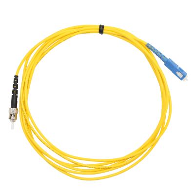 China VCOM 3M Yellow St To SC Singlemode Duplex Optical Fiber Patch Cords D142121-D for sale