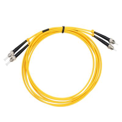 China VCOM Duplex Jumper Cable 2m 3m Blindness Network Optical Cable Singlemode St To ST Fiber Optic Patch Cords D142111-D for sale