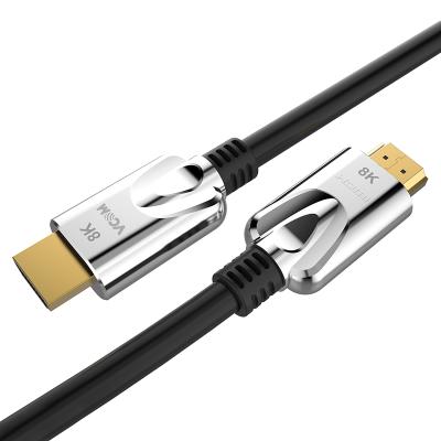 China COMPUTER VCOM Shell 2.1V UHD 8K 60Hz 4K 120Hz Zinc Alloy Gold Plated 2M 3M HDR HDMI Cable For Computer TV PS5 for sale