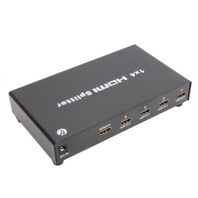 China VCOM other home audio and video equipment hdmi splitter 1 into 4 computer DD414A remote support 3D 4K 4x1 HDMI switcher support for sale