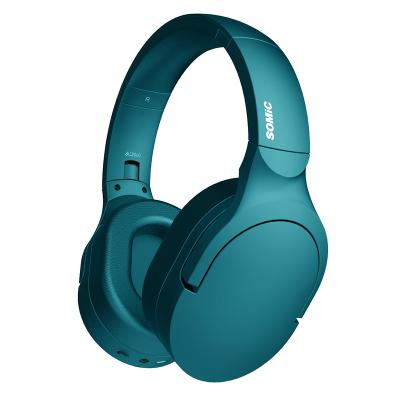 China APTX Headset HIFI FIDELITY Foldable Design Somic SC2000BT Wireless Earphone With Microphone For Music Green Color for sale