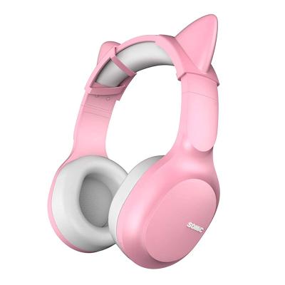 China CVC 8.0 SOMIC MS300 Wireless Earphone with HiFi Stereo, Detachable Cat Ear On-Ear Headphones for OEM order with factory price for sale