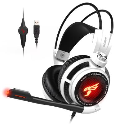 China Virtual 7.1 Edge - 2021 new sound trend wired 7.1 gaming headset for computer and console for sale