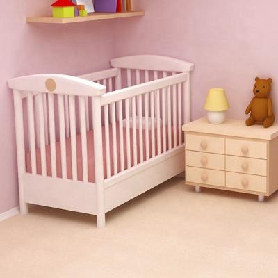 China Green-Health E1 Modern Standard Baby Girl Sleep Bed 20CCB024 Modern Standard Girl's Small Wooden Crib Design Kids Baby Room Furniture Set for sale