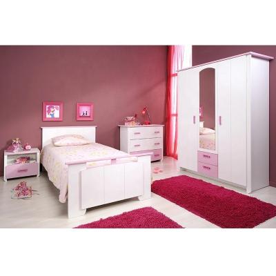 China NOVA 20KAD041 Modern Child's Girl's Pink Princess Bed Princess Kids Bedroom Furniture Kids Class Single Bed Pink Kids Room For Girl for sale