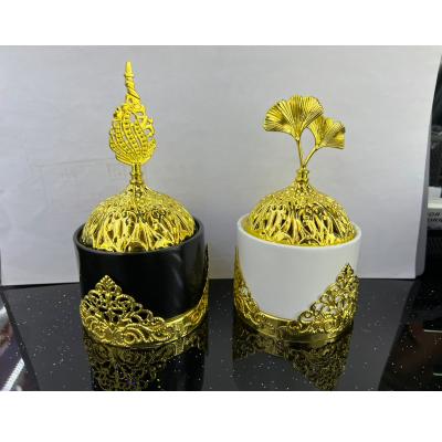 China Unique types of incense incense stick holders Chinese modern oud Turkish incense censer stick Arabic bokhoor burner mother of pearl for sale