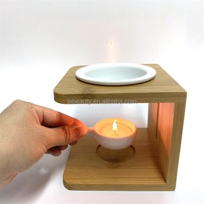 China Indian Incense Wood Oil Burner Gift Set Essential Oil Set Fragrance Arabic Aromatherapy Tea Light Wax Candle Scent Wooden Oil Burner Wholesale for sale