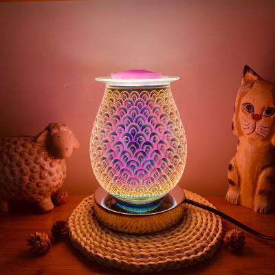 China Electric Wax Melt Heater Candle Heater For Wax Melts Electric Ceramic Glass Candle Wax Melt Heater For Wax Aroma Lamp Scented Burner for sale