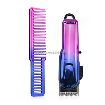 China Special Design Comb Rainbow DIY Case Teasing Top Covers For 8148 Hair Cutting Styling Magic Comb Barber Trimmer Cutting Comb Cordless Clipper Cover for sale