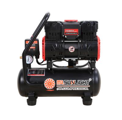 China Small OIL-LESS Compressor 12L 2pole 1500W 2850rpm Piston No Oil Air Portable Compressor Pump High Speed ​​Technology Korean Low Quality for sale